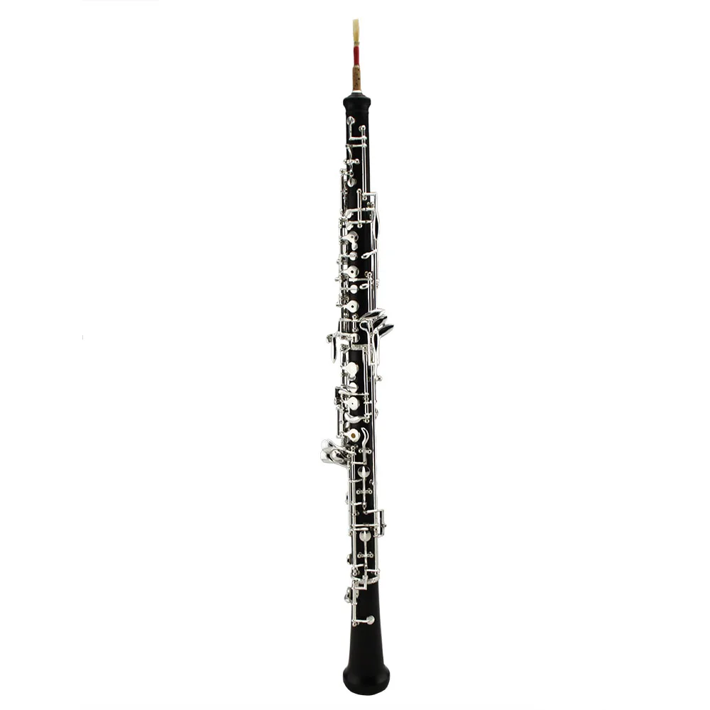 Профессиональный ebony корпус посеребренный ключ полуавтоматические октавы oboe