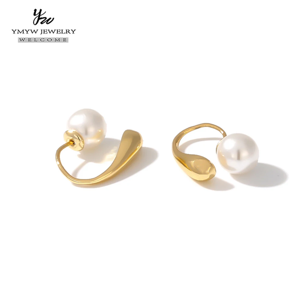 YMYW жемчужные темпераментные модные 14 посеребренные сережки-гвоздики очарование металла Медь серьги для Для женщин вечерние милые романтические Брендовые женские подарок