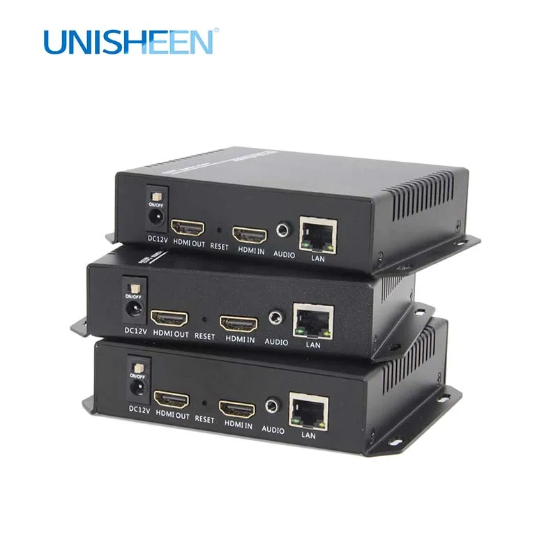 Unisheen H.265 H.264 IPTV видео кодировщик HDMI в youtube facebook wowza onvif ip rtmps прямая передача obs vmix wiracast