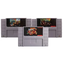 16 бит NTSC DDonkeyK Country1/2/3 Видео игровая консоль карты Английская литература английская версия США(можно сэкономить