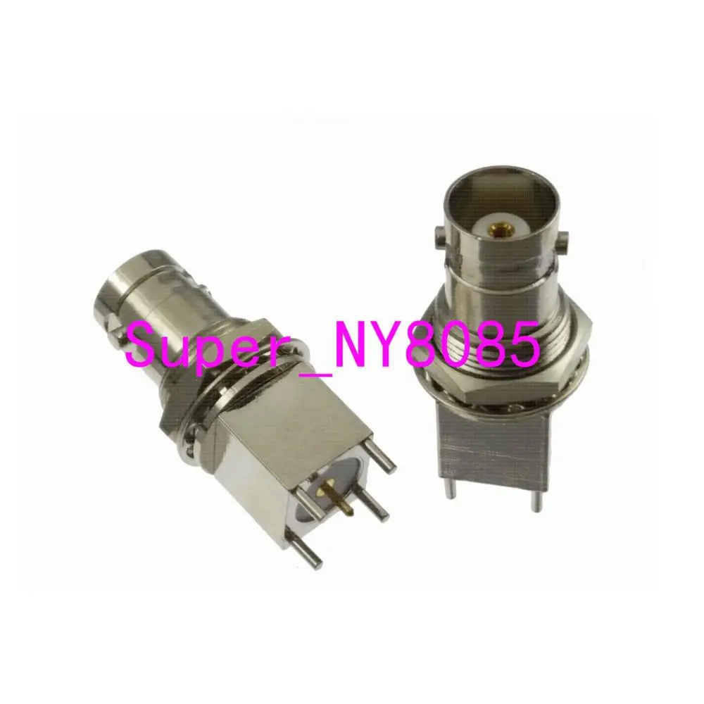 

BNC female jack nut bulkhead solder PCB mount RF connector
