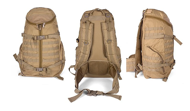 Wolf brown 60L камуфляжный рюкзак водонепроницаемый большой емкости Тактический тренировочный CS рыболовный охотничий мешок Кемпинг походный пакет - Цвет: Wolf brown