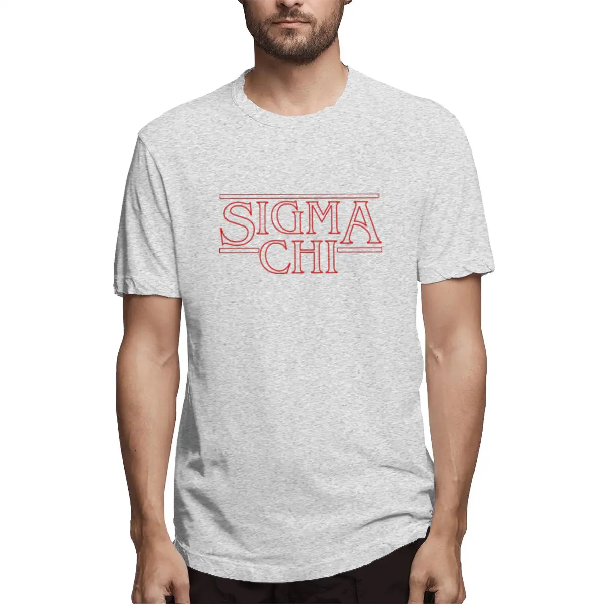 Stranger Things Sigma Chi t shirt men Casual Fashion Men's Short Sleeve T-shirt boy girl hip hop t-shirt top tees Stranger Things Sigma Chi t shirt men Casual Fashion Men's Short Sleeve T-shirt boy girl hip hop t-shirt top tees