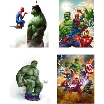 

5D DIY square/round Diamond painting Superhero Hulk and Spiderman Cross Stitch Diamond Embroidery Pattern Rhinestone home decor