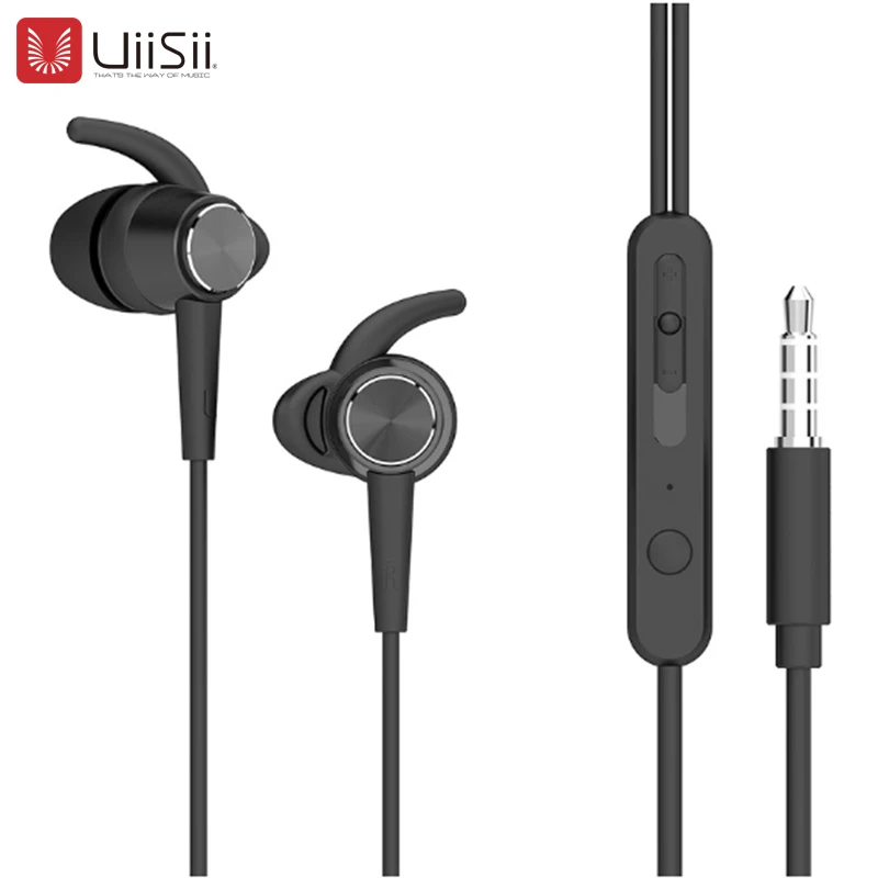Uiisii hm5 линейный регулятор в ухо HIFI стерео сабвуферный наушник игровые спортивные
