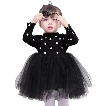 

Baby Girls Dress Autumn Long Sleeve Kids Dresses For Girls 2018 Fashion Baby Clothes Mesh Princess Wedding Dress