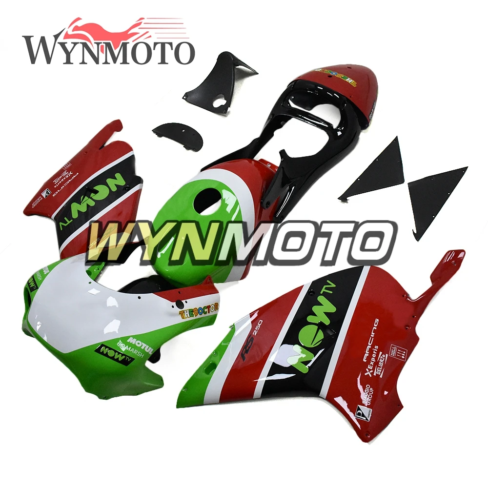 

Полный гоночный обтекатель для Aprilia RS250 1998 99 2001 2002 инъекция ABS Комплект кузова мотоцикла белые зеленые и красные спортивные байки
