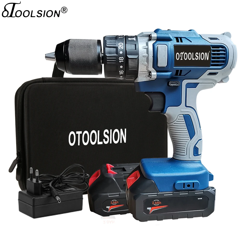 Дрель Электрическая аккумуляторная OTOOLSION 13 мм 2 Ач 45 Н · м|Электрические дрели| |