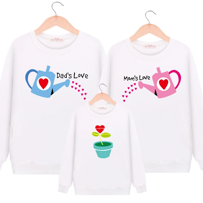 Семейная Рождественская одежда, свитер, футболка с длинными рукавами для мальчиков и девочек, осенне-зимняя хлопковая семейная одежда с рисунками