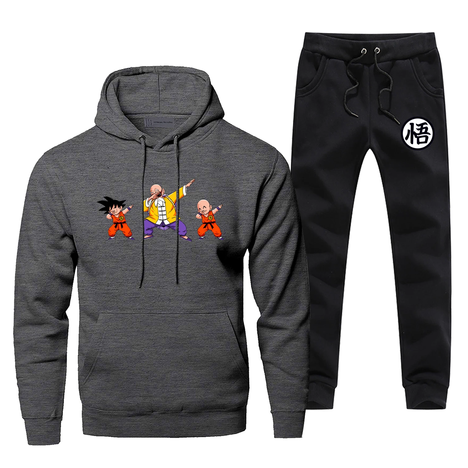 Dragon Ball Z мужская одежда Harajuku хип-хоп толстовка Новое поступление японского аниме мужской спортивный костюм Мастер Роши повседневные штаны
