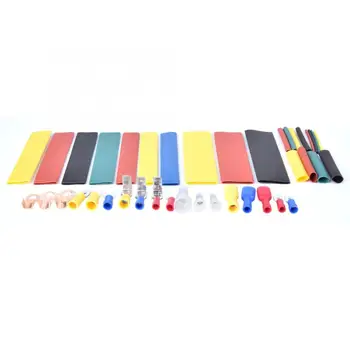 

200Pcs/Set Cold-Pressed Wiring Connectors + 328pcs Insulated Heat Shrinkable Tubes polyolefin heat shrink