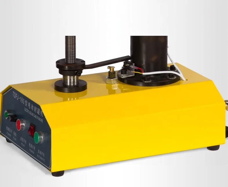 TDFJ-160 Automatic Electric Can Sealer Tin Sealer 8.5cm/10cm Mouth Size Can Sealing Machine Height 4-20cm 25pcs/min 220V/110V
