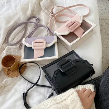 

Women's Transparent Bag Spring and Summer New Wild Hand-shouldered Fashion Slung Small Square Bag Bolso Cuadrado Match De Hombro