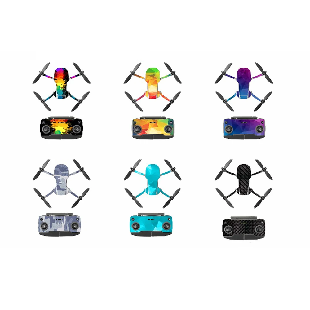

6pcs/set PVC Stickers Protective Film Waterproof Scratch-proof Decals Full Cover For DJI Mavic Mini Skin Accessories