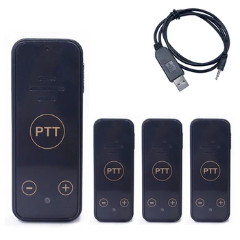 

4PCS Free License Mini Walkie Talkie Leixen VV-118 0.5W UHF 400-470MHz 16CH with USB Power Eeaphone Upgrade VV-108 Ham CB radio