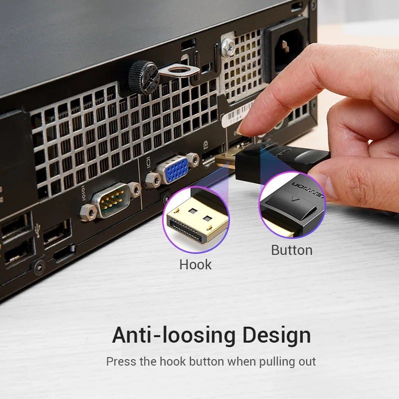 Кабель Vention с портом дисплея к HDMI кабель 1080P DP адаптер папа для HDTV проектора