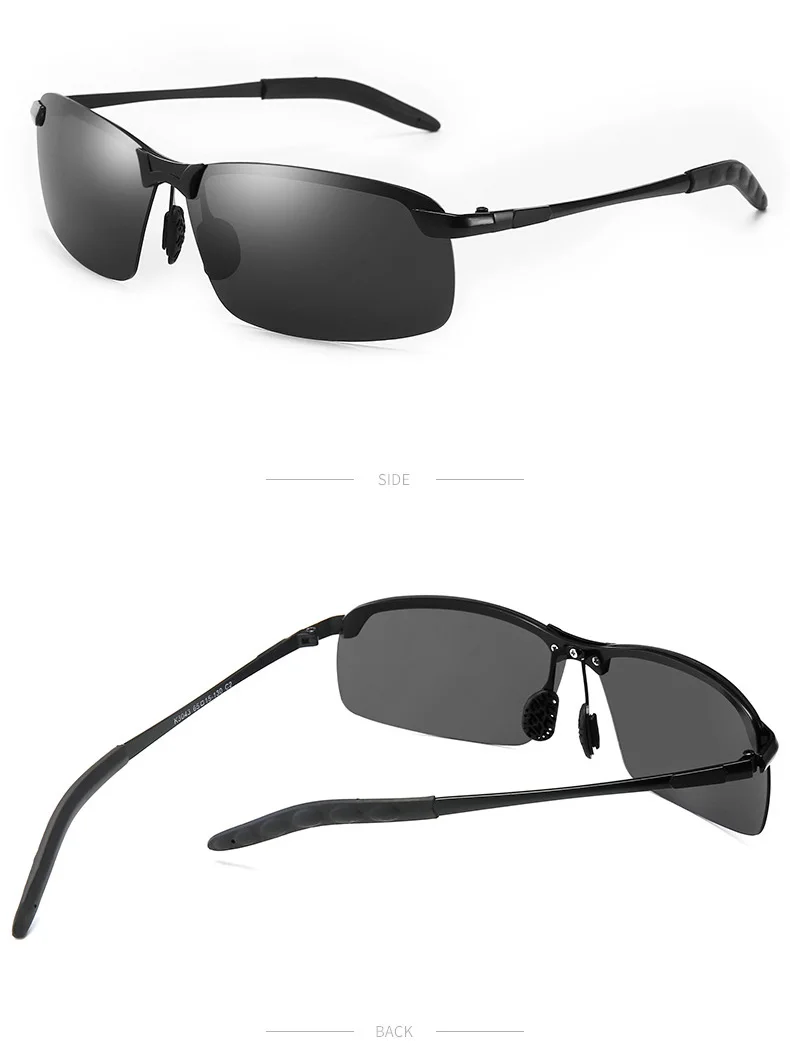 Фотохромные поляризованные очки солнцезащитные мужские очки водителя изменение цвета антибликовые очки для автомобильные рыбалки зеркальные очки ночного видения очки жёлтые без оправы