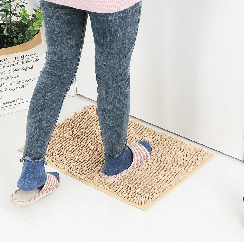 A Generation of Fat Household Doorway Mat Chenille Floor Mat Bathroom Water-Absorbing Anti-slip Mat Environmentally Friendly Hou