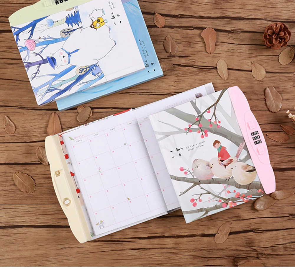 Livro de Nota Manual da Escola Kawaii Caderno Bonito Planejador Organizador Gato Urso Coreano Diário Agenda Faça Você Mesmo Semanal Viagem b6 5 High Quality Material escolar e de escritório