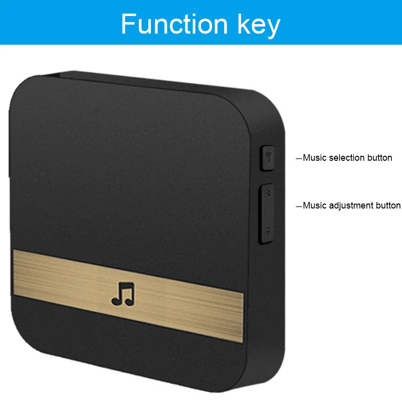 

Wireless Wifi Smart Video Doorbell 433MHz Music Box Music Receiver Door Bell Home Security Intercom HSJ-19