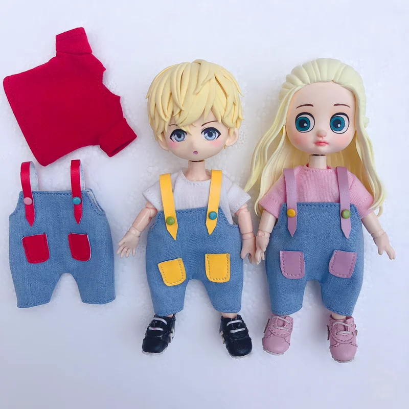 Ob11 детская одежда 1/12 BJD красивый узел свинья GSC глина человек может носить комбинезоны кукольные Брюки Мини Obitsu 11 кукла аксессуары