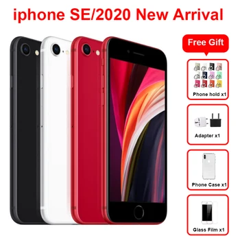 Перейти на Алиэкспресс и купить Мобильный телефон Apple iphone SE 2, 4,7 дюйма, 3 ГБ ОЗУ 64 Гб/128 ГБ/256 Гб ПЗУ, iOS 13, NFC, Беспроводная зарядка, Смартфон iphone SE A2296, 2020