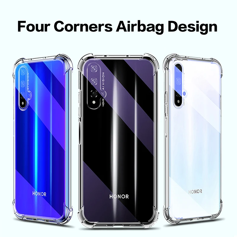 Для huawei honor 20 чехол honor 20 Pro Чехол Силиконовый ударопрочный чехол для honor 10 9 Lite 10i 20i вид 20 Nova 3 5 3i 5i Pro 7A 9X 8X чехол s