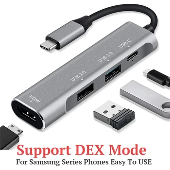 

USB C HUB Type C To HDMI 4K Adapter USB-C To USB 3.0 2.0 Splitter With 60W PD Charging Port for Samsung Dex Mode S8 S9 S10 Plus