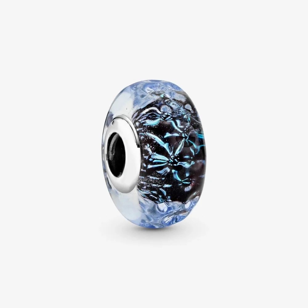 2020-Summer-New-S925-Sterling-Silver-Beads-Wavy-Dark-Blue-Murano-Glass-Ocean-Charms-fit-Original
