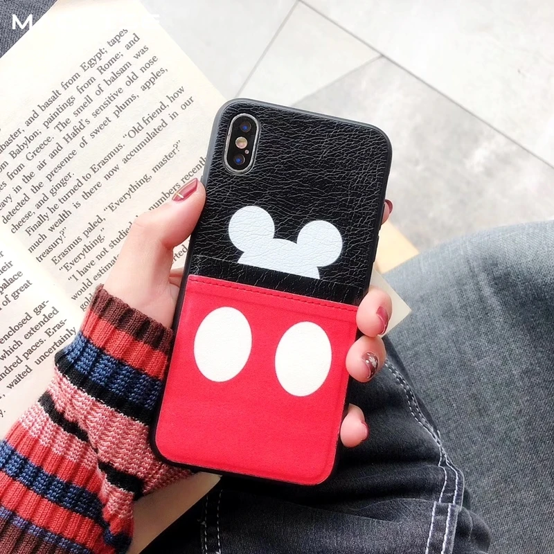  Cute Cartoon Classic Anime Couple Wallet Package Phone Case For iPhone 7 Case Xs MAX Xr X 8 6 6s pl - 4000066002444