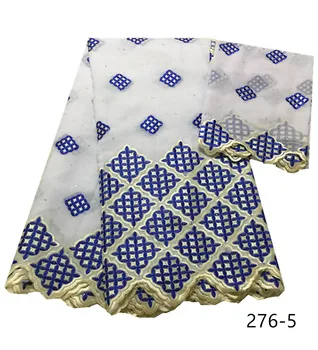

African Dry Lace Fabrics High Quality Cotton Lace Fabric Swiss Voile cotton Swiss Voile Lace In Switzerland With Stones 276