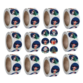 

Christmas Ornaments Sticker Roll 500PCS Per Roll Very Suitable for Christmas Themed Christmas Tree Decorations 11 PCS