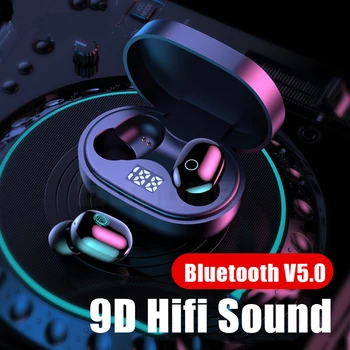 

Bluetooth 5.0 Headset Wireless Earphone In-Ear Noise Reduction Stereo Sports Waterproof Earbuds With LED Charging Case