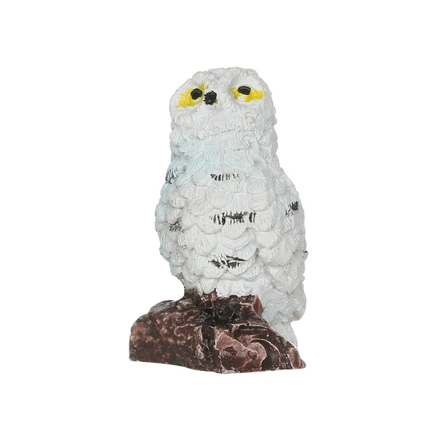 Desktop Ornament Owls Figurines Fairy Garden Miniatures Animal Simulation Birds 
