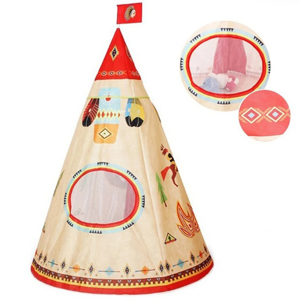 Натуральная Детская игрушка teepee безопасный портативный игровой домик детская игра в помещении комната для отдыха на природе игровые ручки палатка