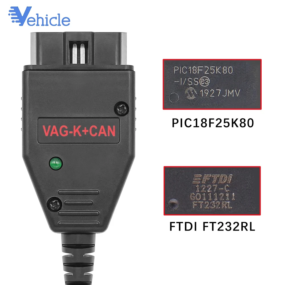 Автомобильный диагностический инструмент сканер кабель VAG K + CAN Can Commander 1 4 PIC18F258 FTDI