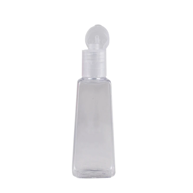 

30ML Empty PET Plastic Bottle With Flip Cap Trapezoid Shape Bottles