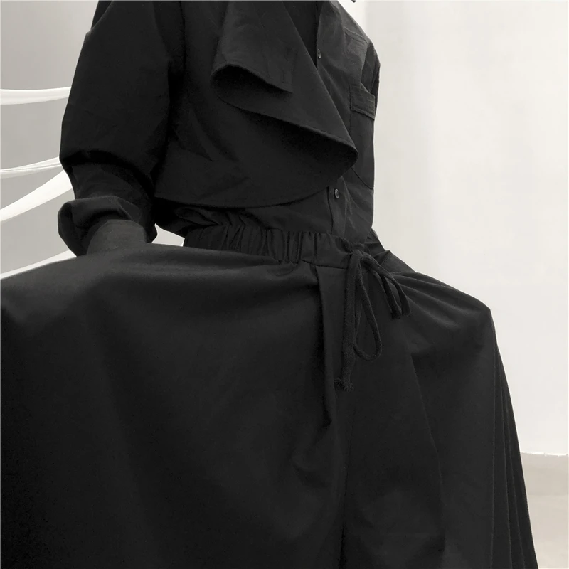 Ladies Casual Pants Wide Leg Pants Straight Pants Pant Skirt Summer New Dark High Waist Super Loose Fashion Trend