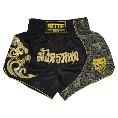 SOTF-TQ5 MMA boxing sports fitness Tiger Muay Thai Fitness breathable MMA boxing shorts fist pants running fights cheap mma shorts sanda - Цвет: SOTF-TQ5