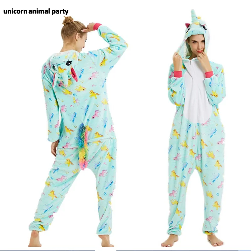 Kigurumi домашняя одежда для женщин и мужчин; пижамы для костюмированной вечеринки; костюм акулы; Onesie Lemur; единорог; мышь; пижамы унисекс; одежда для вечеринок