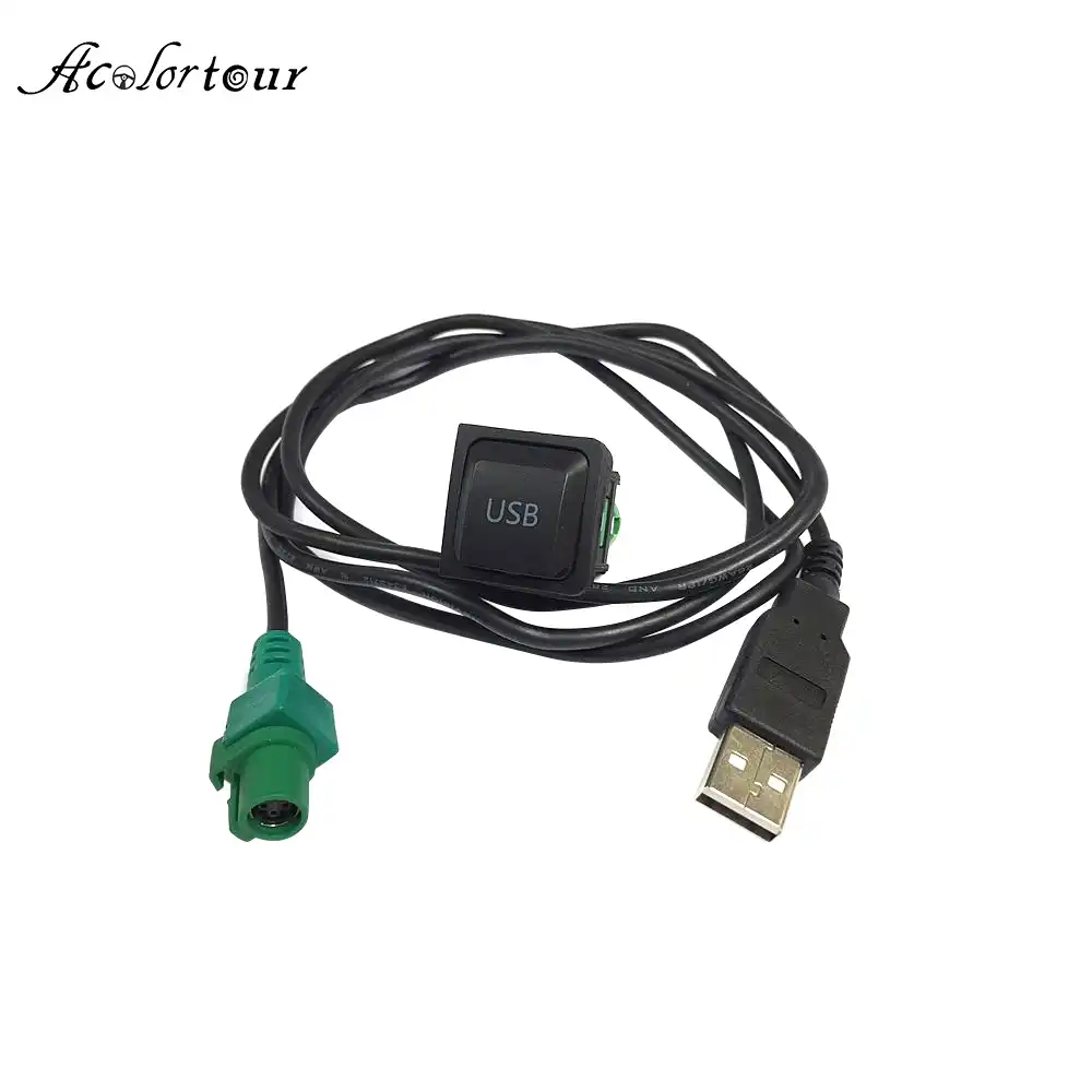 Car Usb Switch Button Cable Adapter For Rcd510 Rcd310 Cd Player Radio For Vw Touran Bora Sagitar For Skoda Octavia Fabia Car Switches Relays Aliexpress