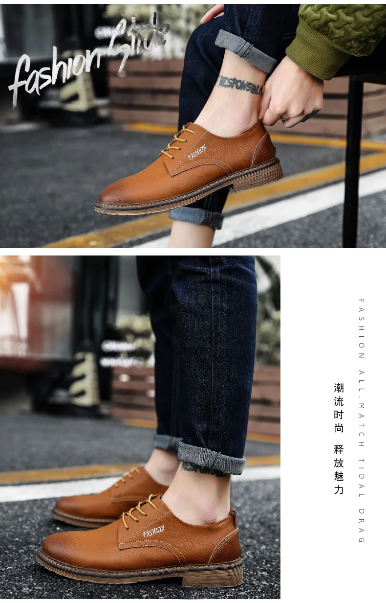 GLAZOV; брендовая модная удобная Рабочая обувь; сезон осень-весна; высококачественные повседневные мужские кожаные туфли; мужские оксфорды на шнуровке; мужская обувь