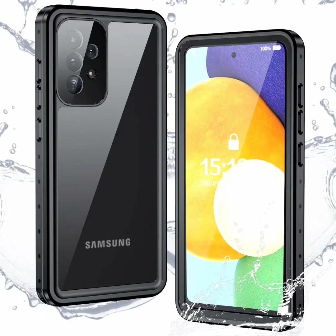 

360 Full Body Protection Shockproof IP68 Shellbox Waterproof Diving Case for Samsung Galaxy A52 Heavy Duty Defender Cover Case