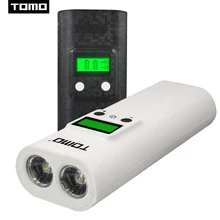 TOMO flash light 18650 зарядное устройство светодиодный дисплей заряда батареи powerbank K2