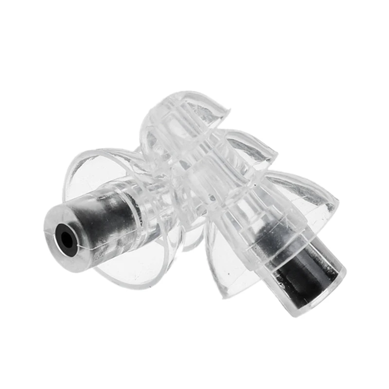 

2Pcs Noise Cancelling Earplugs Hearing Protection Reusable Silicone Ear Plugs For Sleep Ear Protector Musician Bar Drummer(Black