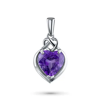 

Pendant made of silver with amethyst