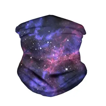 

HYCOOL Starry Sky Space Pattern Motorcycle Balaclava Outdoor Windproof Sport Magic Headband Casual Walking Face Cover Scarves