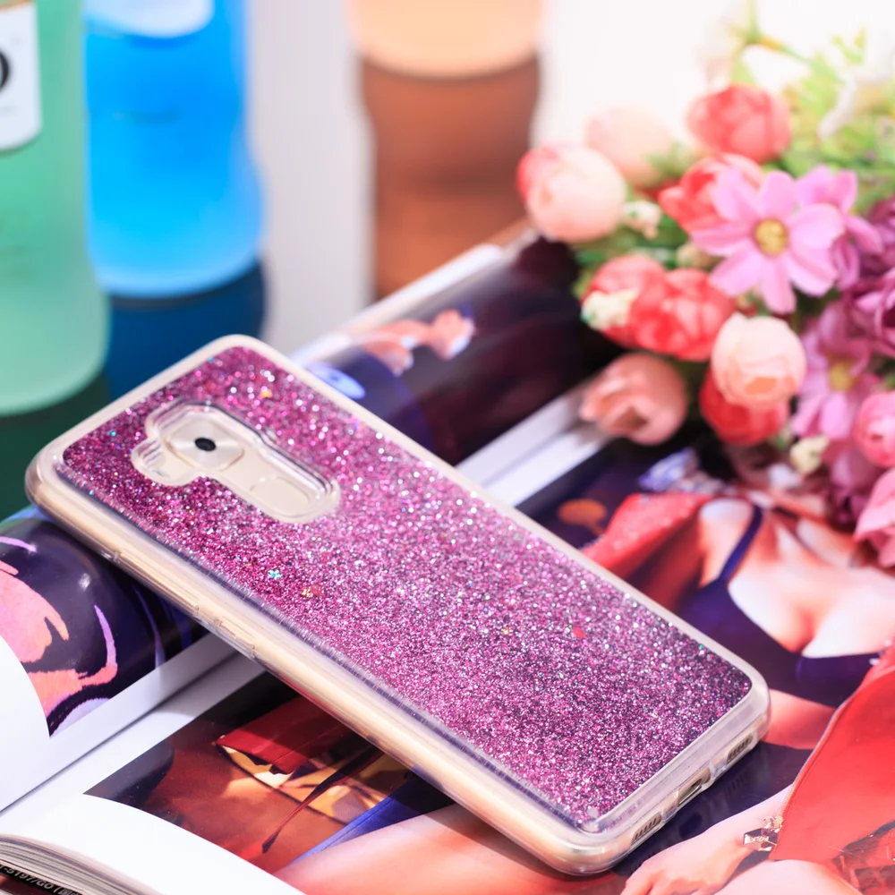 Блестящий динамический чехол с жидкостью и зыбучим песком для Huawei Nova Plus G9 MLA L01 L11