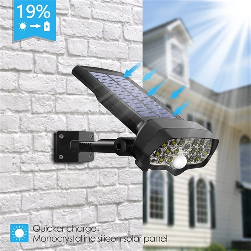 

Ennoplus 17LED Солнечный свет Точечный светильник наружный Пейзаж Настенный светильник водонепроницаемый IP65 солнечный светильник