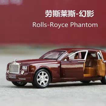 

Simulation Rolls Royce phantom alloy car model six door acoustooptic return car boy toy car accessories